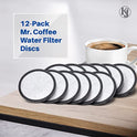Mr. Coffee Water Filters - Universal Fit Mr Coffee Filters- Replacement Charcoal Water Filter Discs for Mr Coffee Coffee Brewers - Better Than OEM! by K&J Charcoal Filters