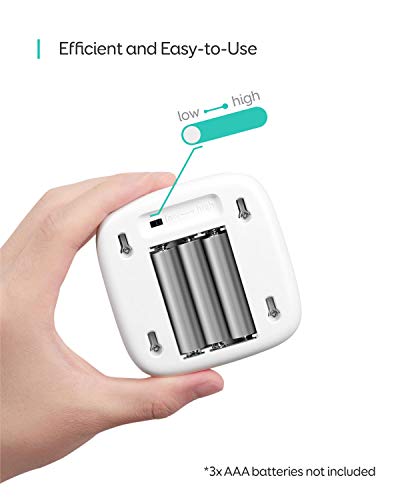 Eufy Lumi - Luz nocturna adhesiva de segunda generación LED blanca cálida, sensor de movimiento, recámara, baño, cocina, pasillo, escaleras, eficiencia energética, compacto, paquete de 3