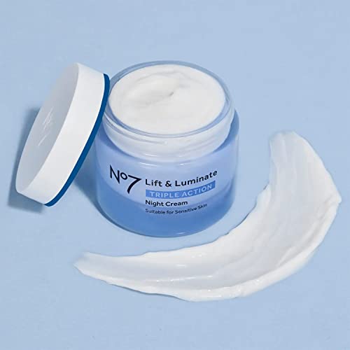 Boots No7 Lift and Luminate Night Cream 1.6 onzas líquidas