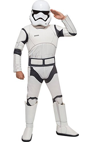 Rubie's Star Wars VII: The Force Awakens Deluxe Disfraz y máscara para niños Stormtrooper