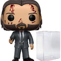Funko Pop! Películas: John Wick Capítulo 2 - Figura de vinilo Bloody Limited Chase Variant (incluido con funda protectora Pop Box)