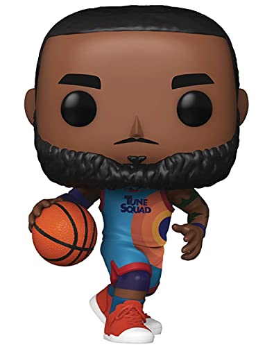 Funko Pop! Movies: Space Jam, A New Legacy - Figura de vinilo Lebron James Dribbling #1090 (incluye funda protectora compatible con Pop Box)