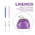 MomMed Tiras de prueba de ovulación y embarazo (HCG20-LH70), kit predictor de ovulación en casa incluye 20 pruebas de embarazo, 70 tiras de prueba de ovulación y 90 tazas de orina, prueba precisa de fertilidad, pruebas OPK