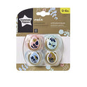Tommee Tippee Closer to Nature Moda Baby Chupetes 0-6 meses – 4 unidades, color rosa