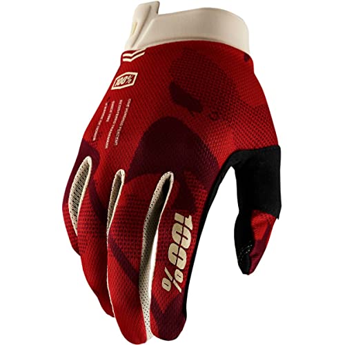 100% Guantes de Motocross ultraligeros ITRACK – Ligeros MX Dirt Bike y Powersport Racing Equipo Protector
