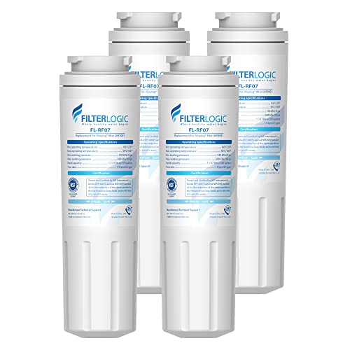 FilterLogic UKF8001 - Filtro de Agua de Repuesto para refrigerador, Compatible con Pur, Jenn-Air, Maytag UKF8001, UKF8001AXX, UKF8001P, EDR4RXD1, All Drop Filter 4, Whirlpool 4396395, Puriclean II