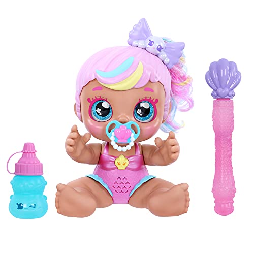 Kindi Kids Muñeca electrónica de 6.5 Pulgadas y 2 Accesorios - Poppi Pearl Bubble 'N' Sing