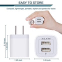 USB Wall Charger, [2-Pack] 5V/2.1AMP AILKIN 2-Port USB Wall Charger Home Travel Plug Power Adapter Charging Box for iPhone 14 13 12 Pro MAX Mini SE 11 11Pro XS XR X 8 Plus, Samsung Galaxy, LG, Moto