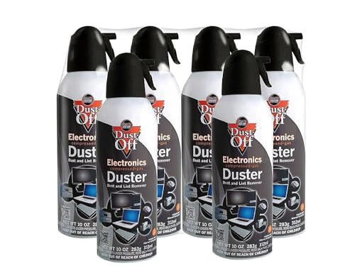 Dust-Off Disposable Compressed Gas Duster, 10 oz Cans, by Dust-Off