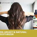 Aceite de argán marroquí, certificado USDA, orgánico, virgen, 100% puro, prensado en frío por Kate Blanc. Estimula el crecimiento para cabello seco y dañado. Hidratante para la piel. Protector de uñas.