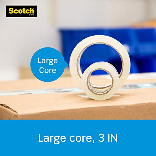 Scotch Heavy Duty Shipping Packaging Tape with Refillable Dispensers, 1.88 in x 54.6 yd, 4 Pack (3850-4RD)