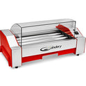 The Candery - Rodillo eléctrico para perros calientes, máquina para cocinar salchichas - 6 capacidad para perros calientes, máquina para perros calientes para niños y adultos