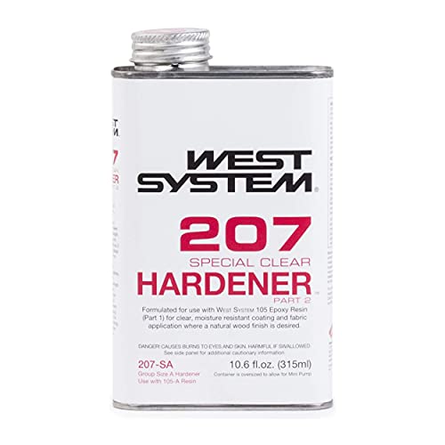 West System 105A Resina Epoxi (32 ml) Paquete con 207SA Especial Clear Epoxy Hardener (11 ml) y 300 Mini Bombas Epoxi Metering Set de 3 bombas (3 unidades)