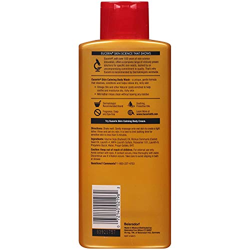Eucerin Advanced Skin Calming Wash 16.5 oz (500 ml) (paquete de 3)