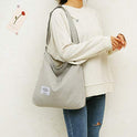 Covelin Bolso bandolera de lona retro de tamaño grande para mujer, bolso bandolera informal