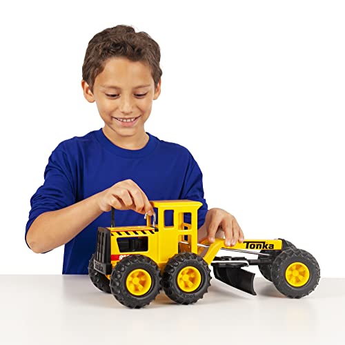 Tonka Steel Classics Road Grader (FFP), Black, Yellow