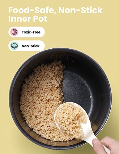COMFEE' Arrocera, olla de cocción lenta, vaporizador, salteado, máquina de yogur, olla con temporizador de retardo de 24 horas