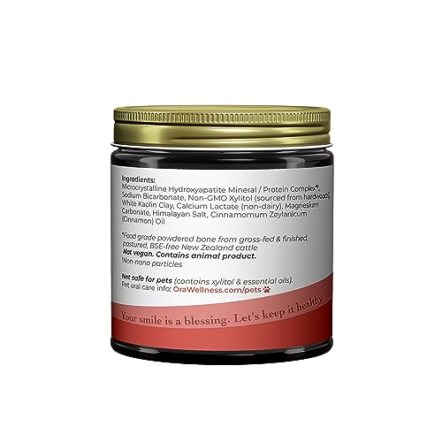 OraWellness Shine Remineralizing Natural Teeth Whitening Powder, Tooth Stain Remover and Polisher With Kaolin Clay Powder, Cinnamon