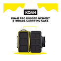 Koah Pro - Funda de almacenamiento de memoria resistente para hasta 3 tarjetas XQD/CFExpress y 6 tarjetas SD