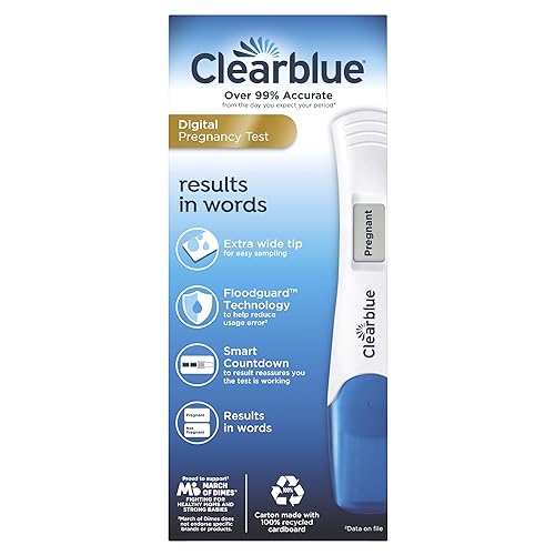 Clearblue Prueba de embarazo digital con cuenta regresiva inteligente, 2 unidades