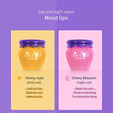 Honey&Sakura - Mascarillas de labios para reparación de día y noche, bálsamo de labios, hidratante y prevención de grietas exfoliante e hidratante, máscara de labios durante la noche, cuidado de labios y productos de reparación