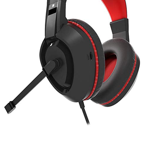 Mars Gaming MAH1V2 Biauricular Diadema Negro, Rojo auricular con micrófono - Auriculares con micrófono (Consola de videojuegos + PC/Videojuegos, 7.1 canales, Biauricular, Diadema, Negro, Rojo, Acrilonitrilo butadieno estireno (ABS))