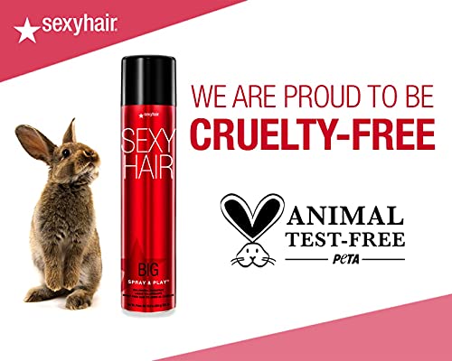 SexyHair Big High Standards Volumizing Blow Out Spray, 6.7 Oz | Up to 40% More Volume | Shine, Smoothness and Manageability | Thermal Protection