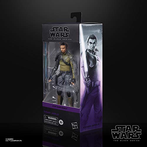 Star Wars The Black Series Kanan Jarrus Toy Figura de acción Coleccionable de 6 Pulgadas, Juguetes para niños a Partir de 4 años