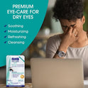Dr. Fischer Daily hygienic & hydrating eyelid wipes- Complementary aid for dry eye syndrome & cleanse the eye area of ocular secretions. Moisture enriched to effectively clean & moisturize (30 Wipes)
