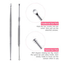 Ear Wax Removal Tool with Led Light for Kids - Toddlers, Infants, Baby and Adult by BonnyEars | Stainless Steel Earwax Remover Kit | Ear Pick Spoon Curette Tweezers Cleaning