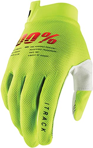 100% Guantes de Motocross ultraligeros ITRACK – Ligeros MX Dirt Bike y Powersport Racing Equipo Protector
