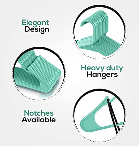 Utopia Home Perchas estándar de plástico para ropa resistentes y ahorro de espacio