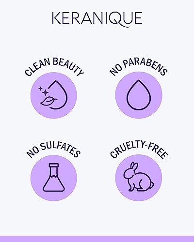 Champú revitalizante Keranique para cabello tratado con queratina | Tratamiento para el cabello con queratina | Complejo de aminoácidos de queratina, última intervensión de sulfatos, tintes y parabenos