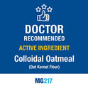 MG217 Crema hidratante eczema con harina de avena coloidal al 2%, medicada para eccema, erupción cutánea y dermatitis