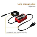 Foval Cargador de batería automático de 12 V, 1000 mA