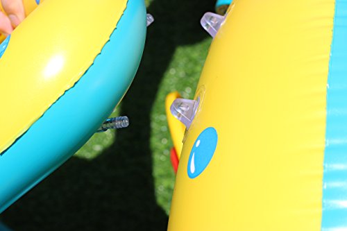 FindUWill Inflatable Baby Float-Pool Swimming Ring with Sun Canopy with Inflator Pump,Waterproof Carry Bag,Duck Toys