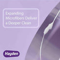 Hayden Clean+ - Hilo dental | paquete de 6 | menta polar con activos antisarro para un cuidado suave | 30 yardas por unidad