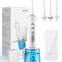 Nicefeel 300ML Portable and USB Rechargeable Oral Irrigator for Travel IPX7 Waterproof Water Flossing with 4 Jet Tips for Home