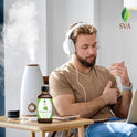 SVA Organics 100% Natural Peppermint Essential Oil â€"Therapeutic Grade Aromatic Oil, 4 Fl Oz with Dropper | Natural Aromatherapy Oils