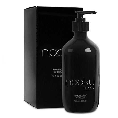 Personal Lubricant. Nooky Lube Natural Water-Based Lubes for Men and Women. 16 oz. - Made in USA - 100% Unconditional Money Back €¦