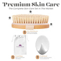 Dry Skin Body Brush - Improves Skin's Health And Beauty - Natural Bristle - Remove Dead Skin And Toxins, Cellulite Treatment , Improves Lymphatic Functions, Exfoliates, Stimulates Blood Circulation