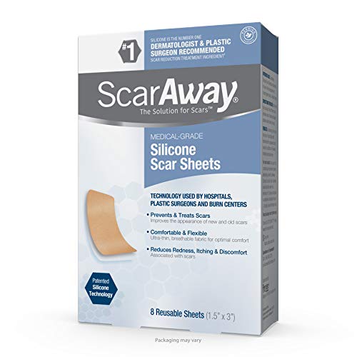 ScarAway Silicone Scar Sheets (1.5" x 3") 8 ct