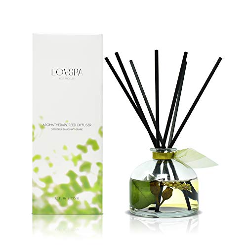 New EUCALYPTUS Scented Reed Diffuser Set REVIVE by LOVSPA Fragrances Fresh Eucalyptus, Sage, Citrus, Bamboo & Mint Great Gift for Mom, Dad, Grandma, Godmother or Aunt