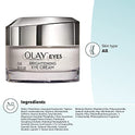 Olay Eyes Deep Hydrating Eye Gel with Hyaluronic Acid, 0.5 fl oz Packaging may Vary
