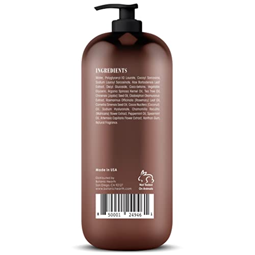 Botanic Hearth Tea Tree Liquid Hand Soap - Sulfate Free Formula - Multi Purpose Hand Wash with Aloe Vera and Therapeutic Grade Tea Tree Oil, - Pump Dispenser - 16 fl oz