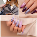 Beetles 4 Colors Purple Glitter Gel Nail Polish Set - Lilac Mauve Gel Polish Kit Purple Nail Polish Soak Off LED Lamp Gel Nail Kit Vanish Manicure DIY Home Christmas New Year Holiday Set