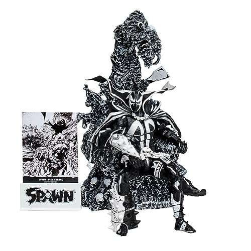 McFarlane Toys Spawn with Throne Sketch Edition SDCC 2023 - Juego exclusivo de cifras de acción