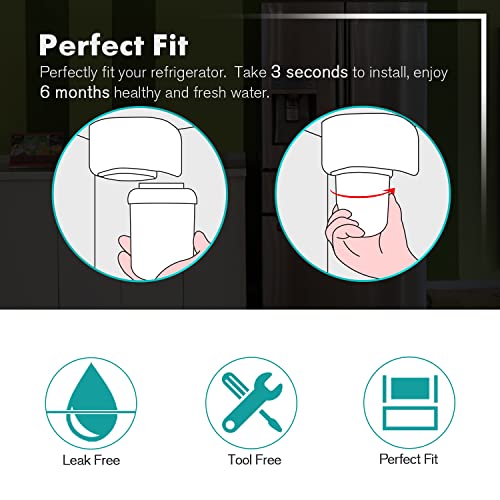 ICEPURE 3X GE Smart Water Filter for MWF GWF MWFP WF287 HWF Replacement