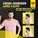 Jawzrsize Tonificador Facial, Aparato ejercitador de mandíbula y Equipo tonificador de Cuello (Niveles de múltiples resistencias Disponibles)