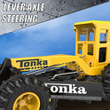 Tonka Steel Classics Road Grader (FFP), Black, Yellow